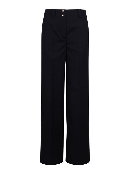 Palazzo trousers with folds