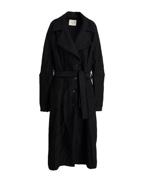 Woman Coat Black Size 6 Merino Wool