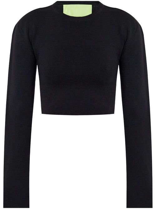 Cropped sweater - Black