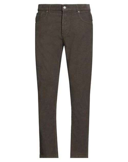 Dondup Man Pants Khaki Size 34 Cotton, Elastane