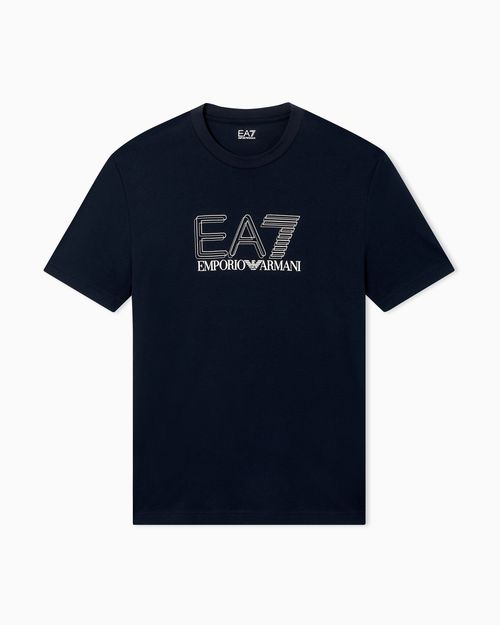 Visibility cotton-jersey crew-neck T-shirt