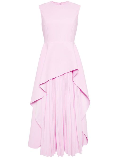 The Severny peplum midi dress - Pink