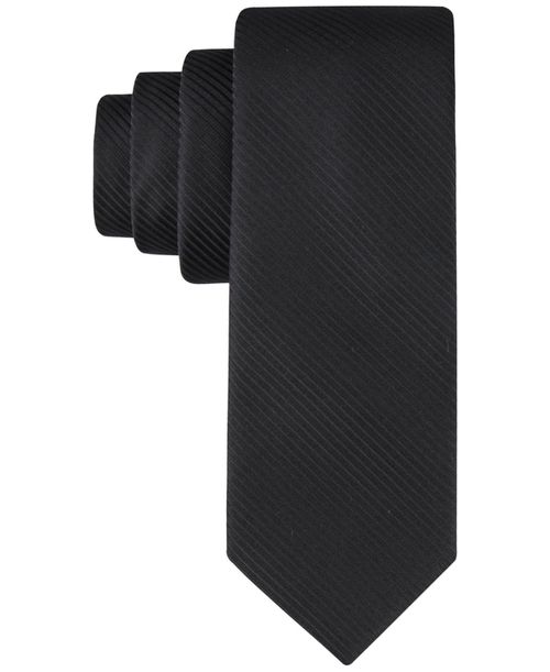Men's King Cord Solid Tie - Black
