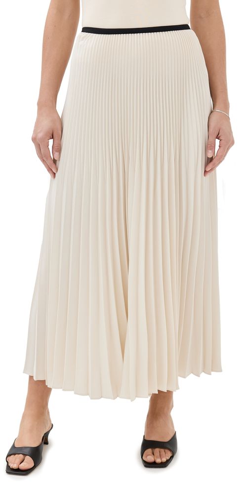 Pleated Skirt Ivory