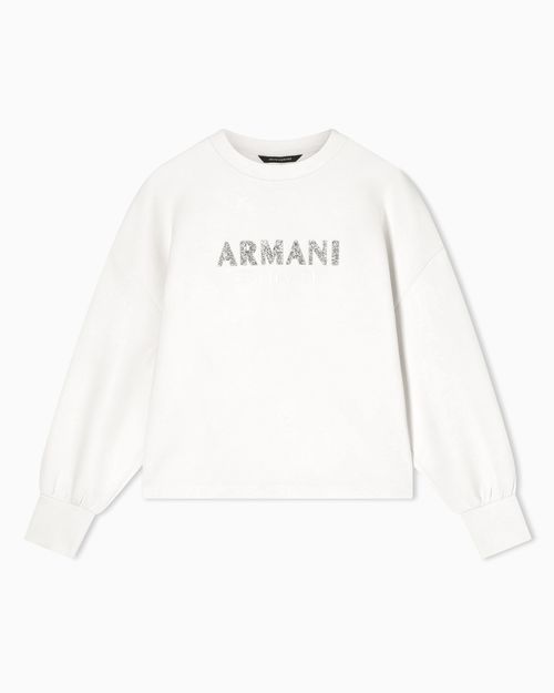 Crewneck sweatshirt in scuba fabric