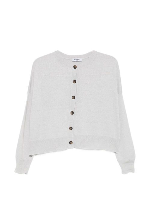 Base Milano Linen And Cotton Blend Cardigan