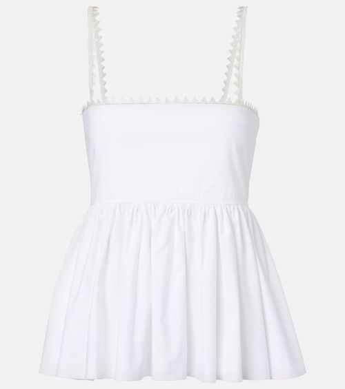 Traversin cotton peplum top