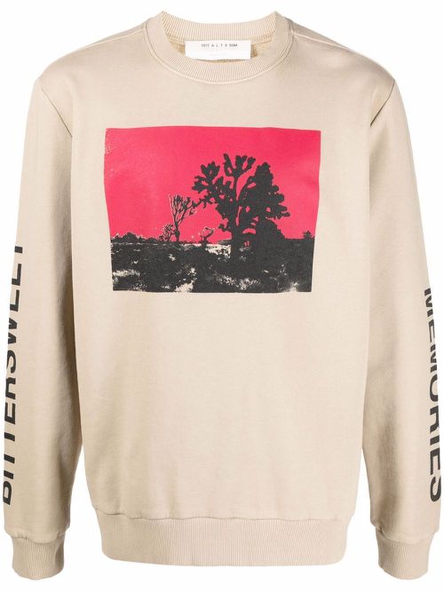 Joshua graphic-print sweatshirt - Neutrals