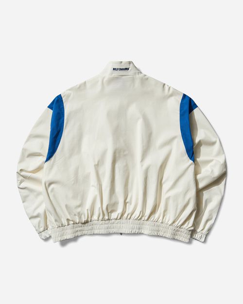 Men s Willy Chavarria Poplin Track Top White