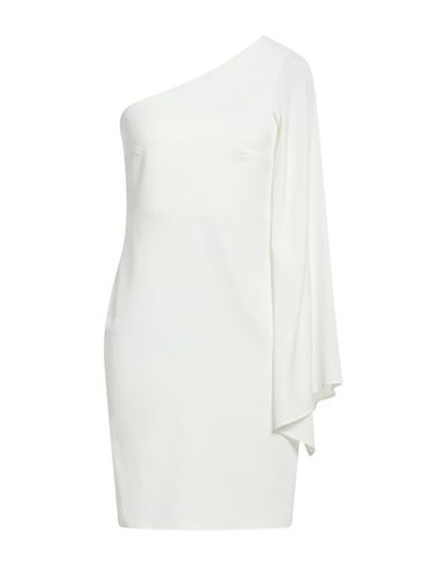 Woman Mini dress White Size 2 Polyester, Elastane