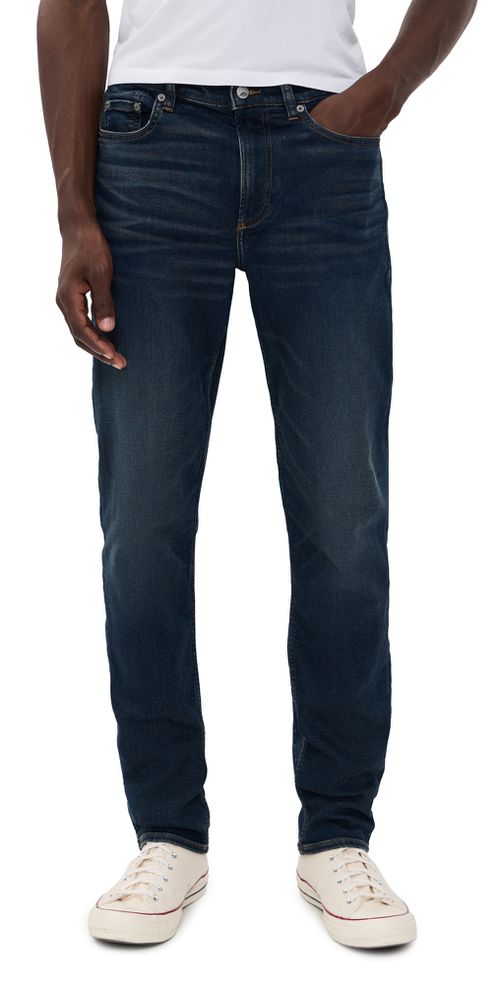 Stretch Terry Indigo 5 Pocket Jeans