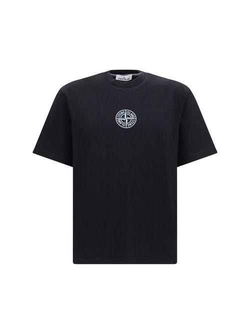 Logo-Embroidered Compass T-Shirt — Black