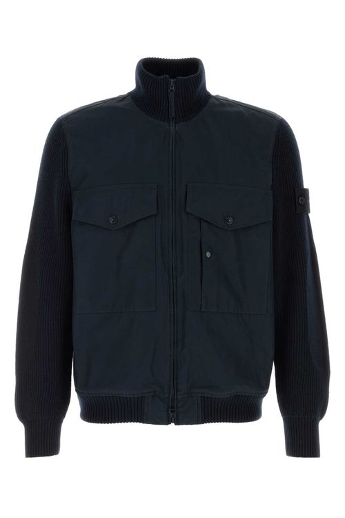 Navy Blue Cotton Jacket