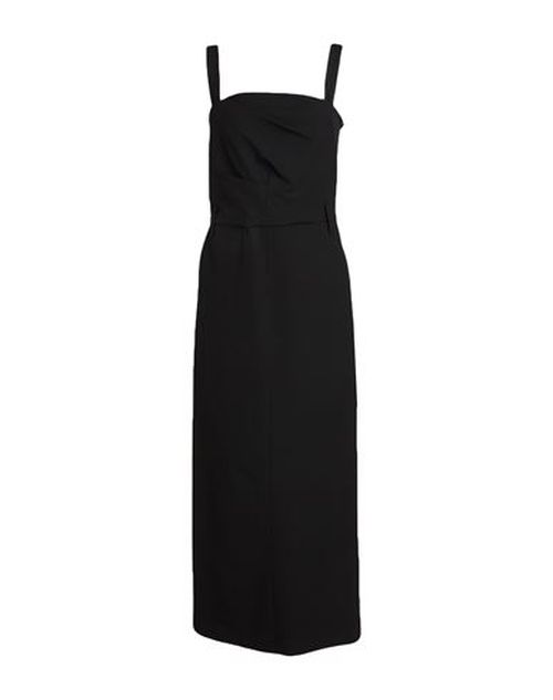 Woman Maxi dress Black Size 4 Polyester, Viscose, Elastane