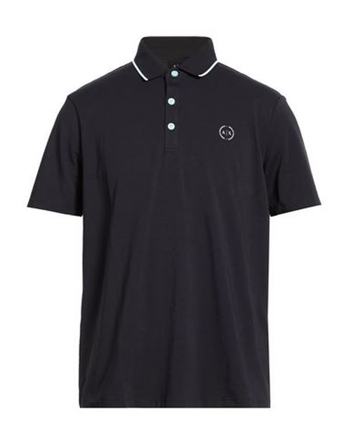 Man Polo shirt Midnight blue Size L Cotton, Elastane