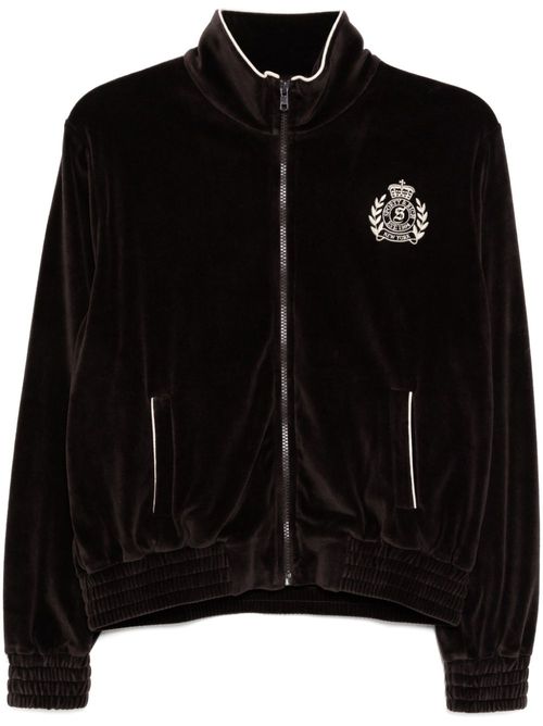NY Crest Velour Track jacket - Brown