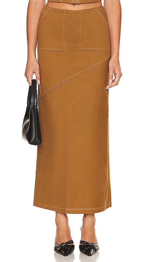 Lovers and Friends Cal Skirt in Beige.  XL. Also in