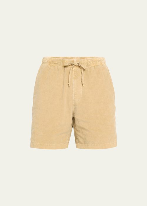 Men's Corduroy Drawstring Easy Shorts