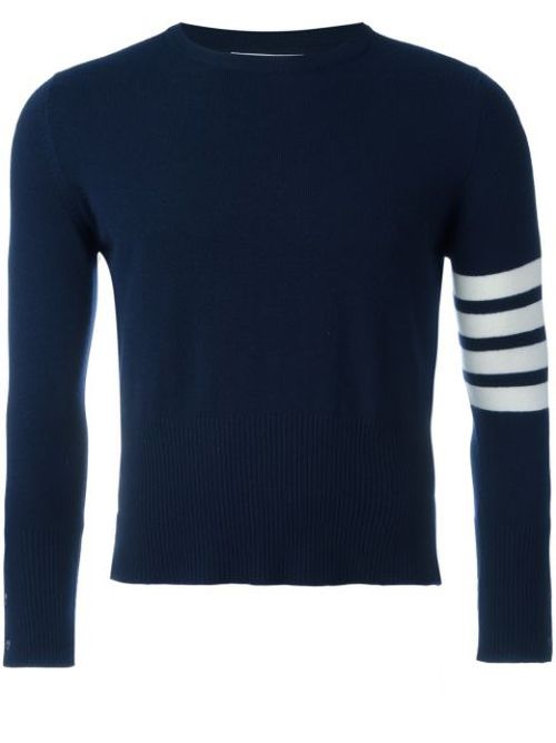 4-Bar Short Cashmere Pullover