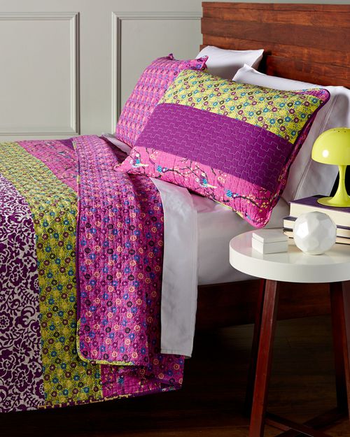 Lush Decor Floral Patch Cotton Quilt Set