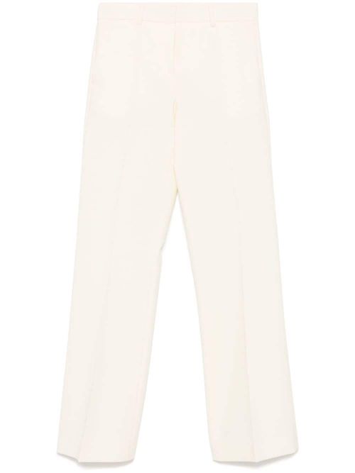 Wool flared trousers