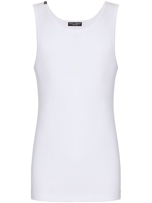 Cotton tank top - White