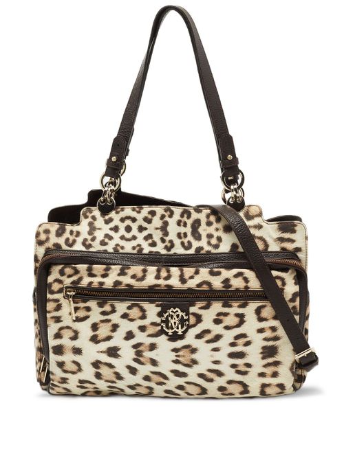 Pre-owned leopard-print tote bag - Neutrals