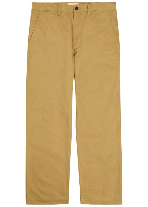 Straight-leg Cotton Trousers