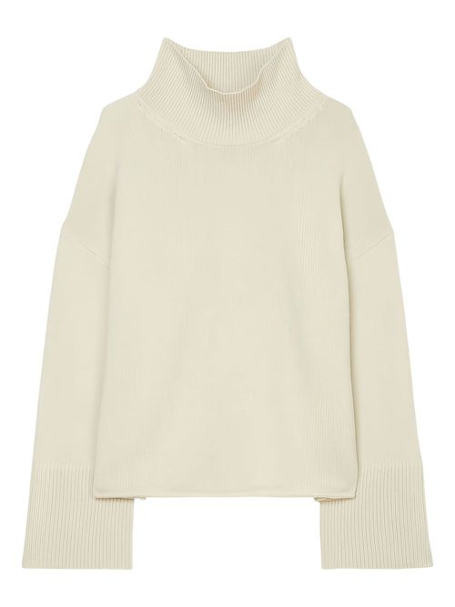 High-neck sweater - Neutrals