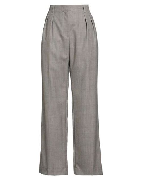 Woman Pants Black Size M Wool, Polyester