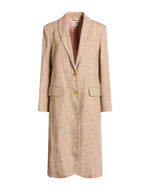 Forte_forte Woman Overcoat & Trench Coat Sand Size 1 Linen, Cotton, Polyester, Polyamide