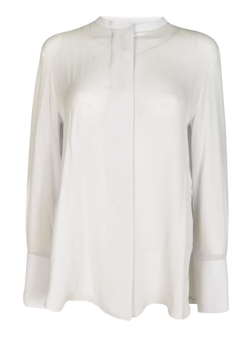 Band Collar Plain Shirt
