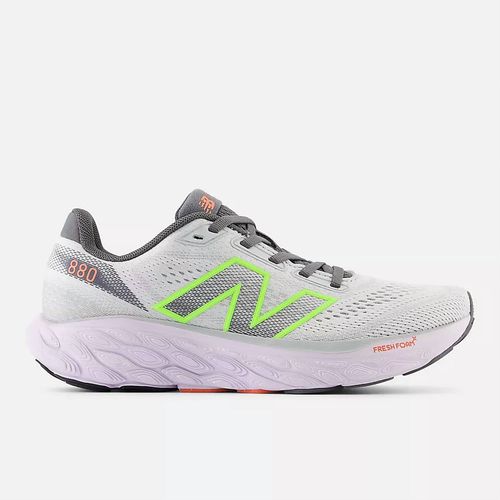 Women's Fresh Foam X 880V14 Running Shoes In Grey Matter Bleached Lime Glo
