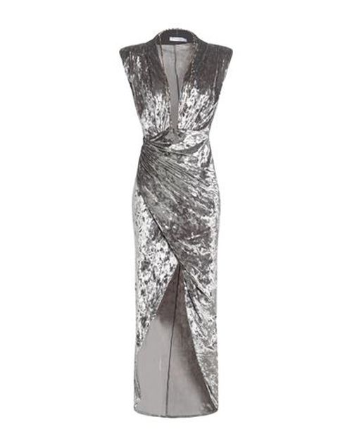 Woman Maxi dress Lead Size 6 Polyester, Elastane