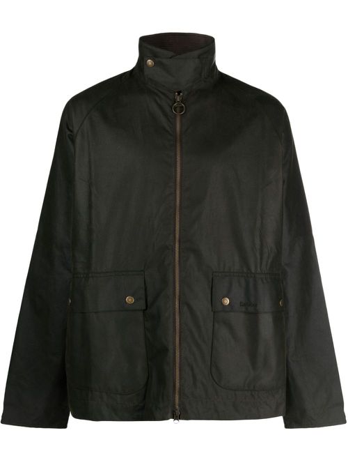 Bedale coated-finish jacket - Green
