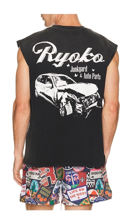 Ryoko Rain Auto Parts Sleeveless Tank in Black. M. Also in S, L, XL/1X