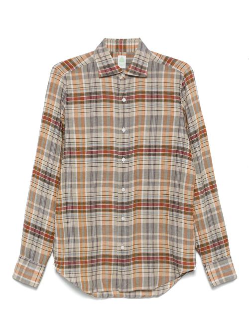 Finamore 1925 Napoli check-pattern shirt - Neutrals