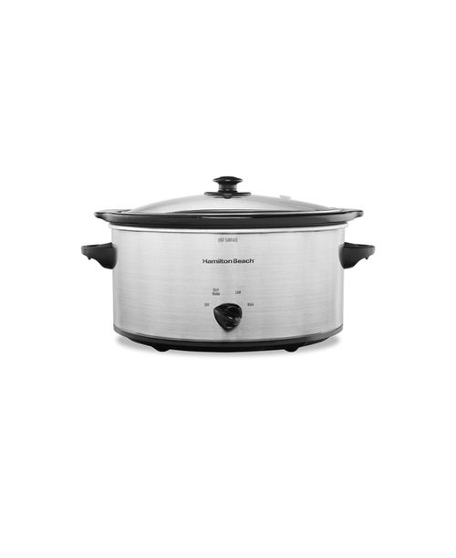 Slow Cooker 5 Quart Capacity - Silver