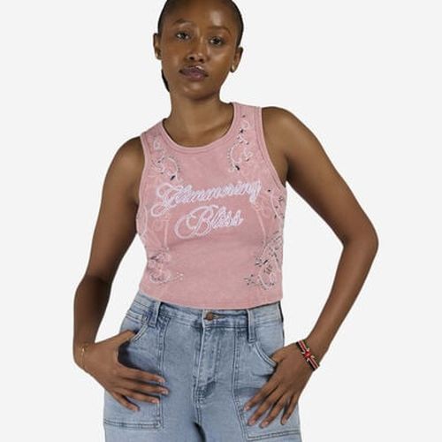 Women's Mineral Wash Rib Tank in Pink