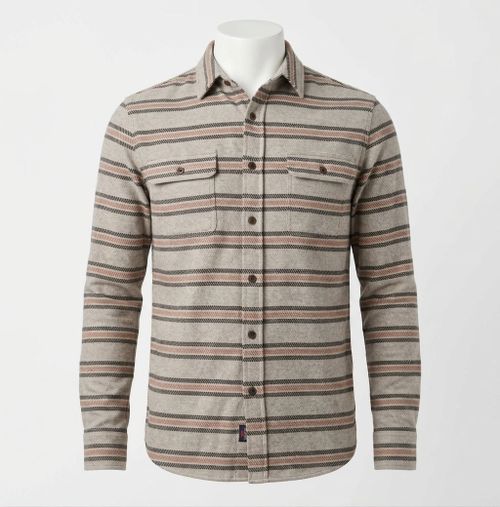Legend Sweater Shirt In Rock Coastal Stripe
