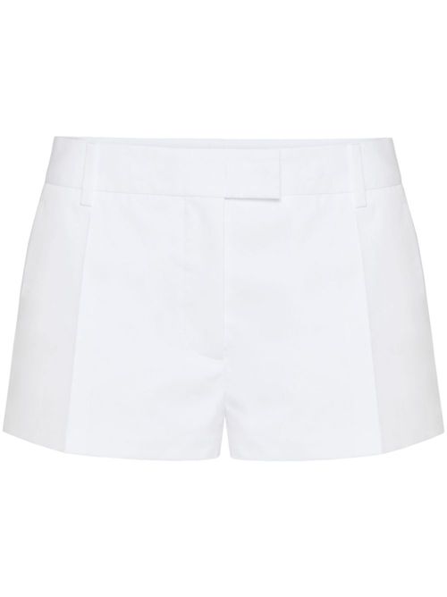 Tailored cotton shorts - White