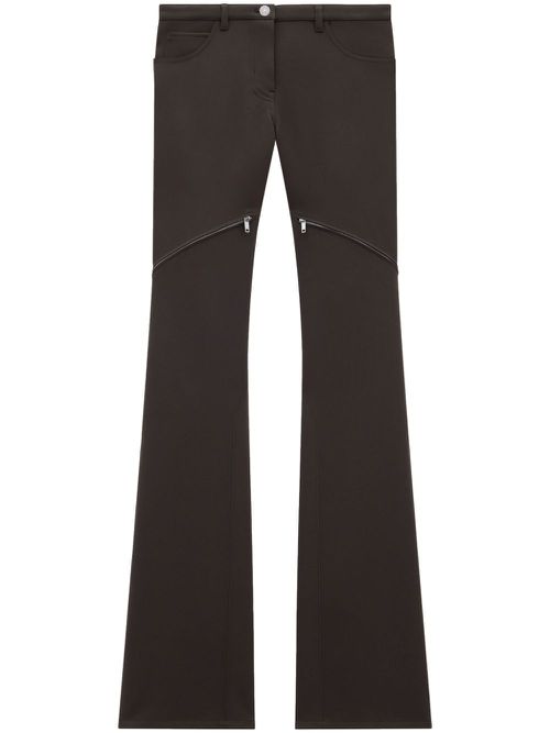 Ellipse low-rise twill trousers - Brown