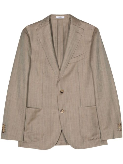 Single-breasted blazer - Brown