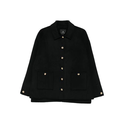 Button-fastening Patch-pocket Jacket