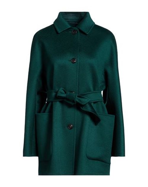 Woman Coat Dark green Size 4 Cashmere