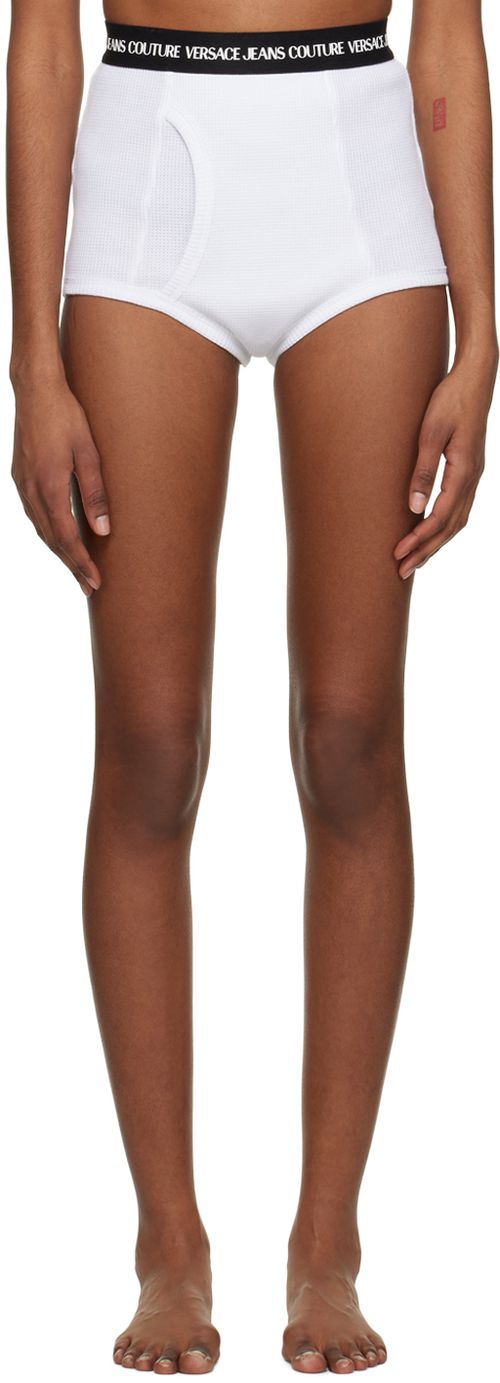 White cotton shorts