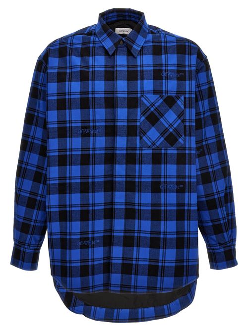 Check Flannel Overshirt — Blue