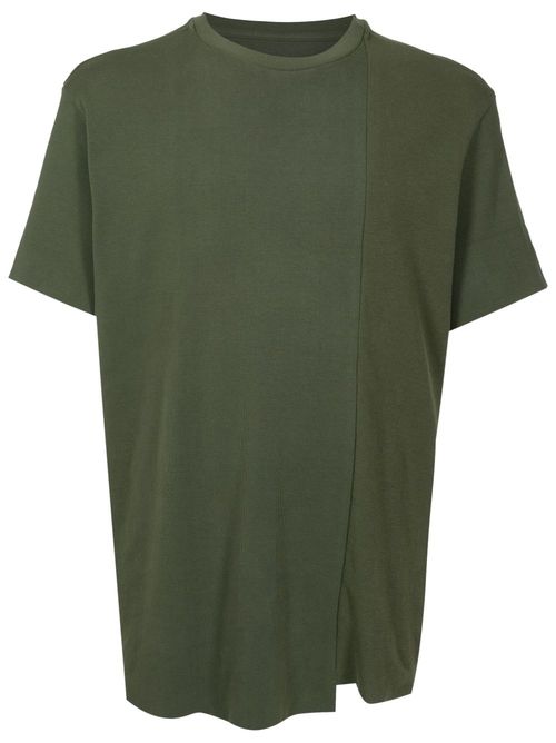 Panelled short-sleeved T-shirt - Green