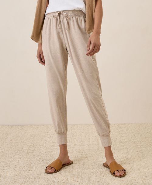 Women's Oat Heather Luxe Essential Jogger