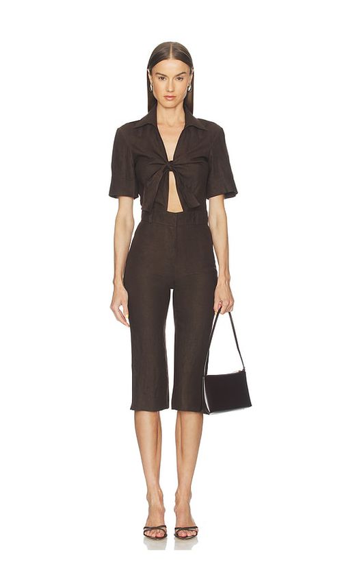 SELMACILEK Polo Jumpsuit in Brown. - M also in L